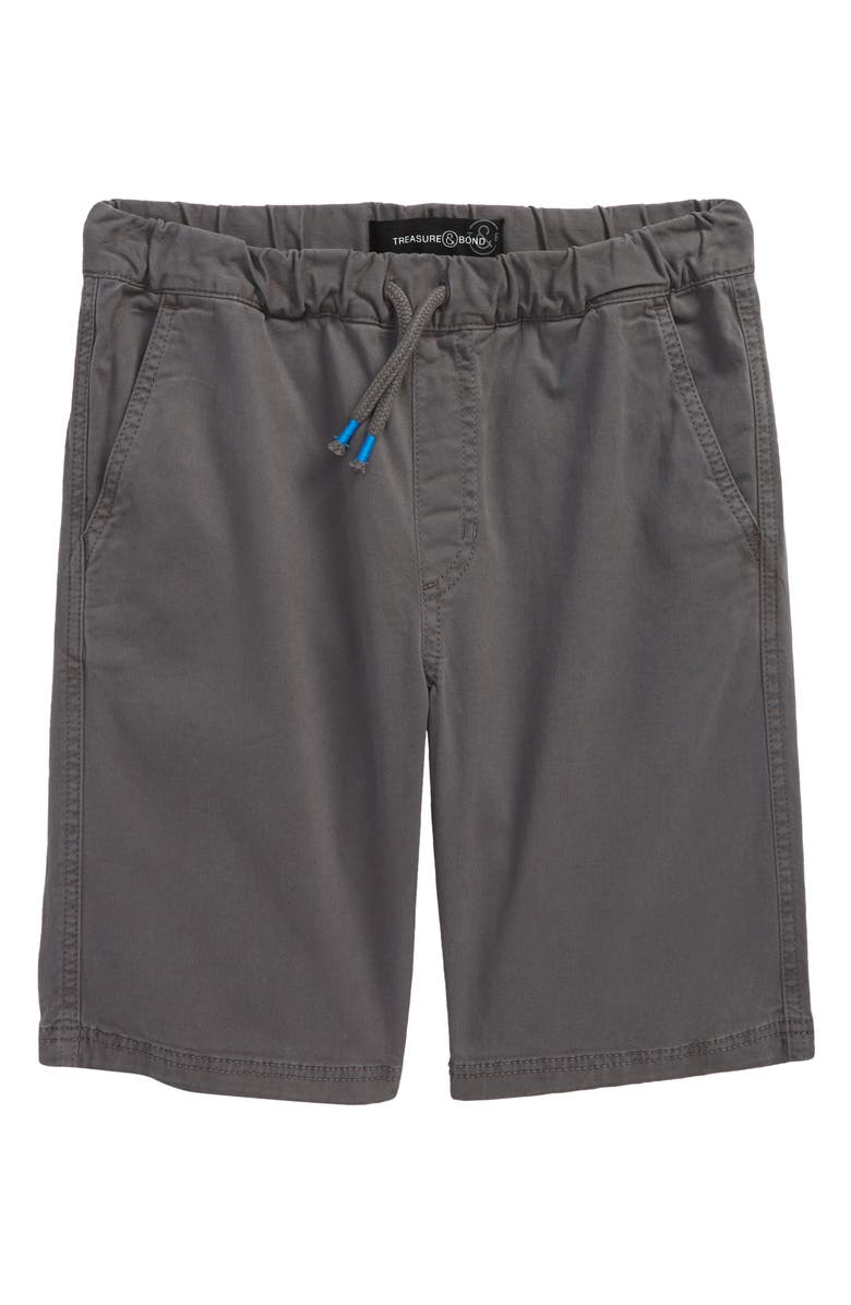 Treasure & Bond Kids' Twill Shorts, Main, color, 