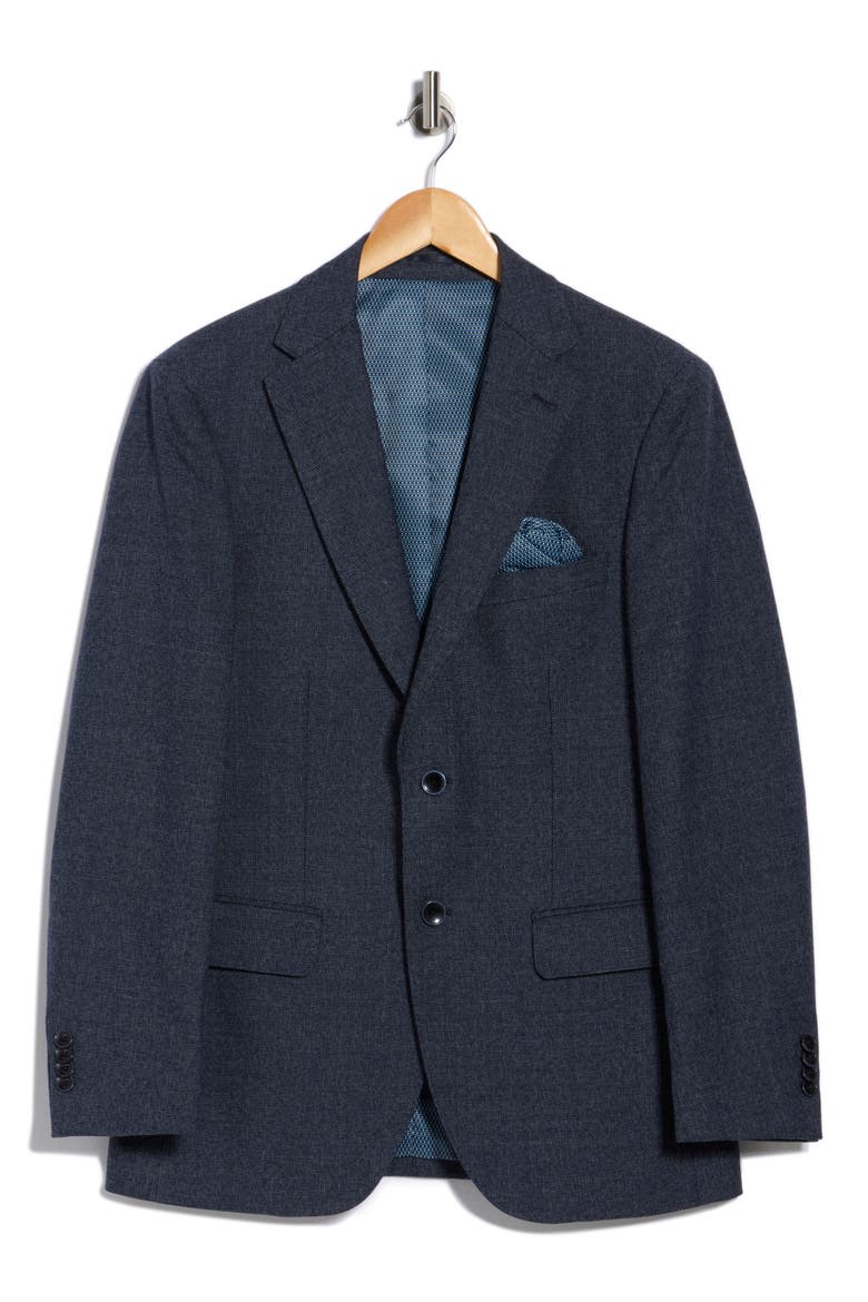 Slim Fit Stretch Knit Sport Coat, Alternate, color, NAVY