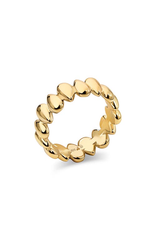 Devata Teardrop Eternity Band Ring In Gold