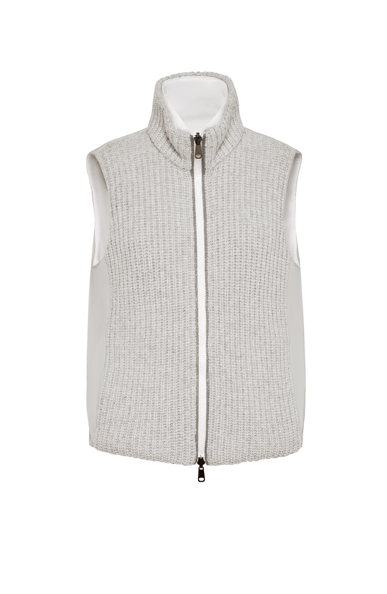 Brunello Cucinelli Cashmere down vest, Main, color, 