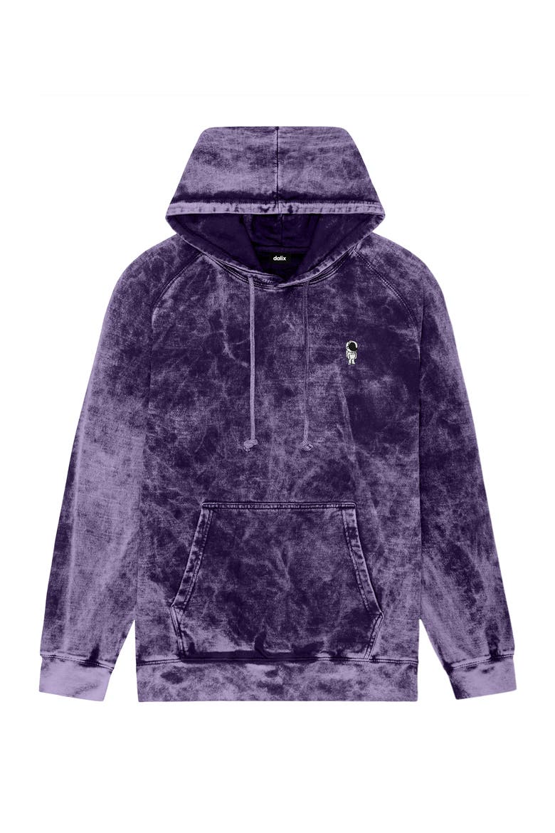 Astronaut  Midweight Mineral Washed Hoodie, Main, color, Purple