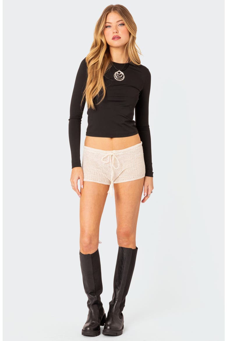 Tay Crop Top, Alternate, color, BLACK
