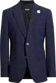 BOSS Hutson Slim Fit Wool Blend Sport Coat