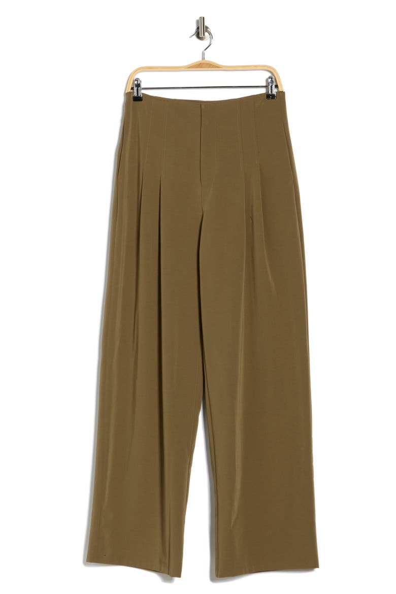 Pleated Pants, Alternate, color, OLIVE