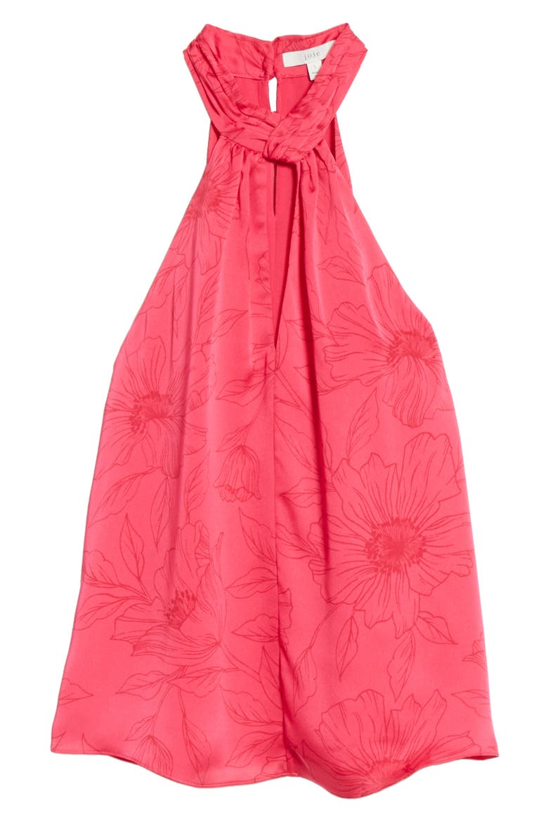 Cedra Floral Halter Top, Alternate, color, FUCHSIA