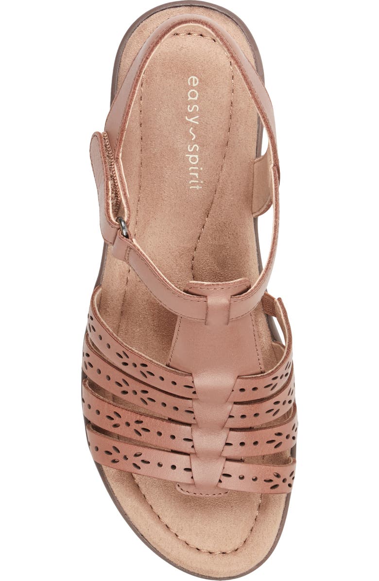 Easy Spirit Cortney Quarter Strap Sandal, Alternate, color, Medium Brown