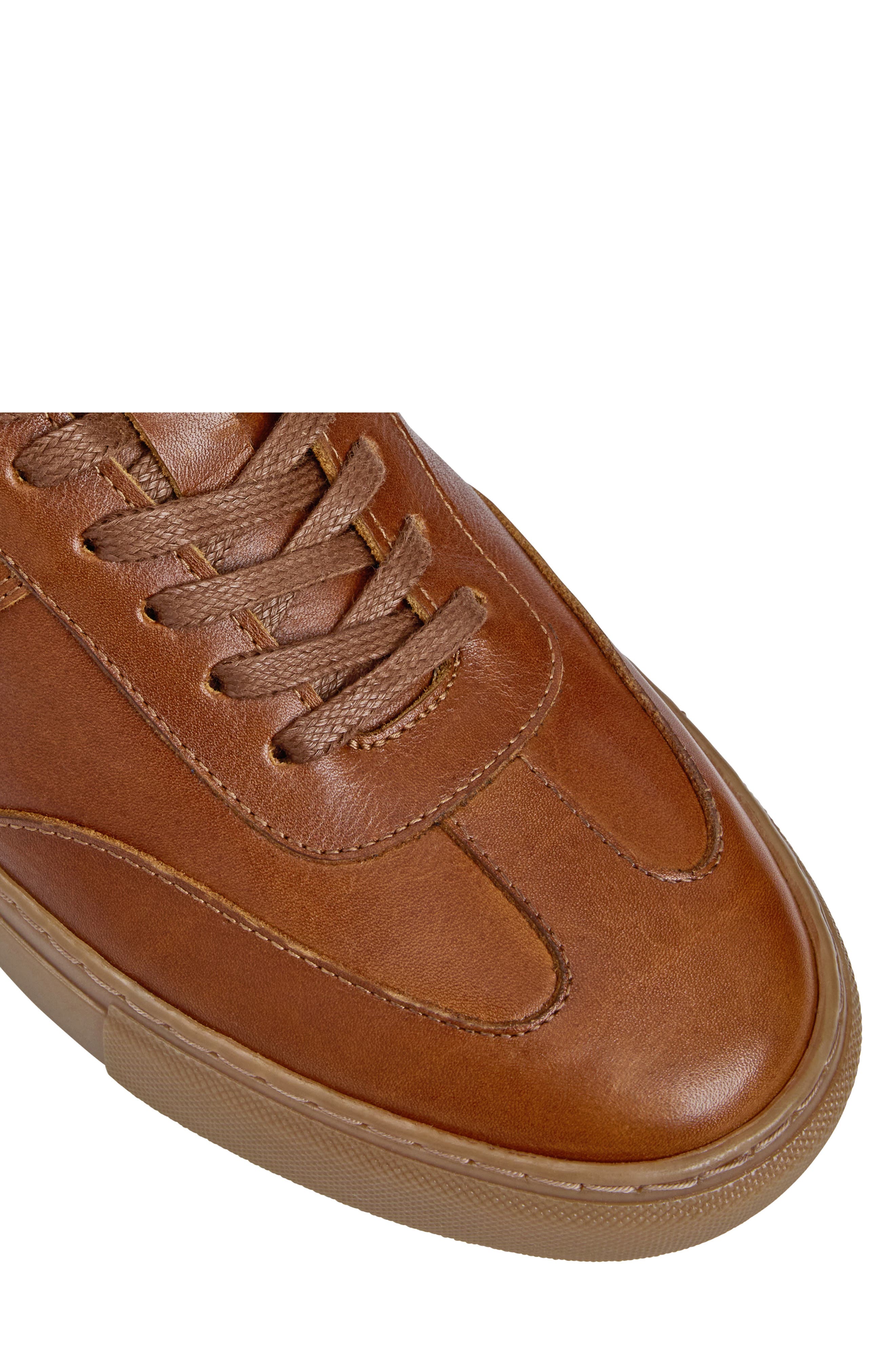 Ryan Low Top Sneaker, Alternate, color, COGNAC CALF