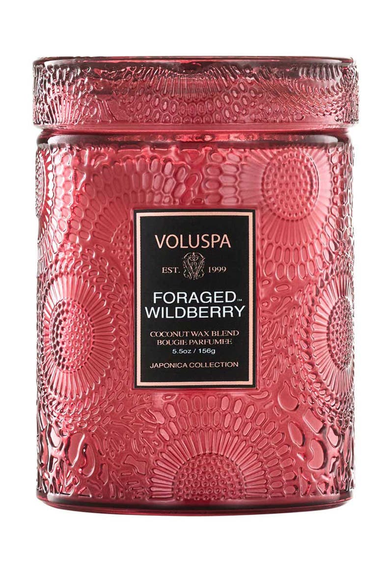 Foraged Wildberry Small Jar Candle, Main, color, FORAGED WILDBERRY