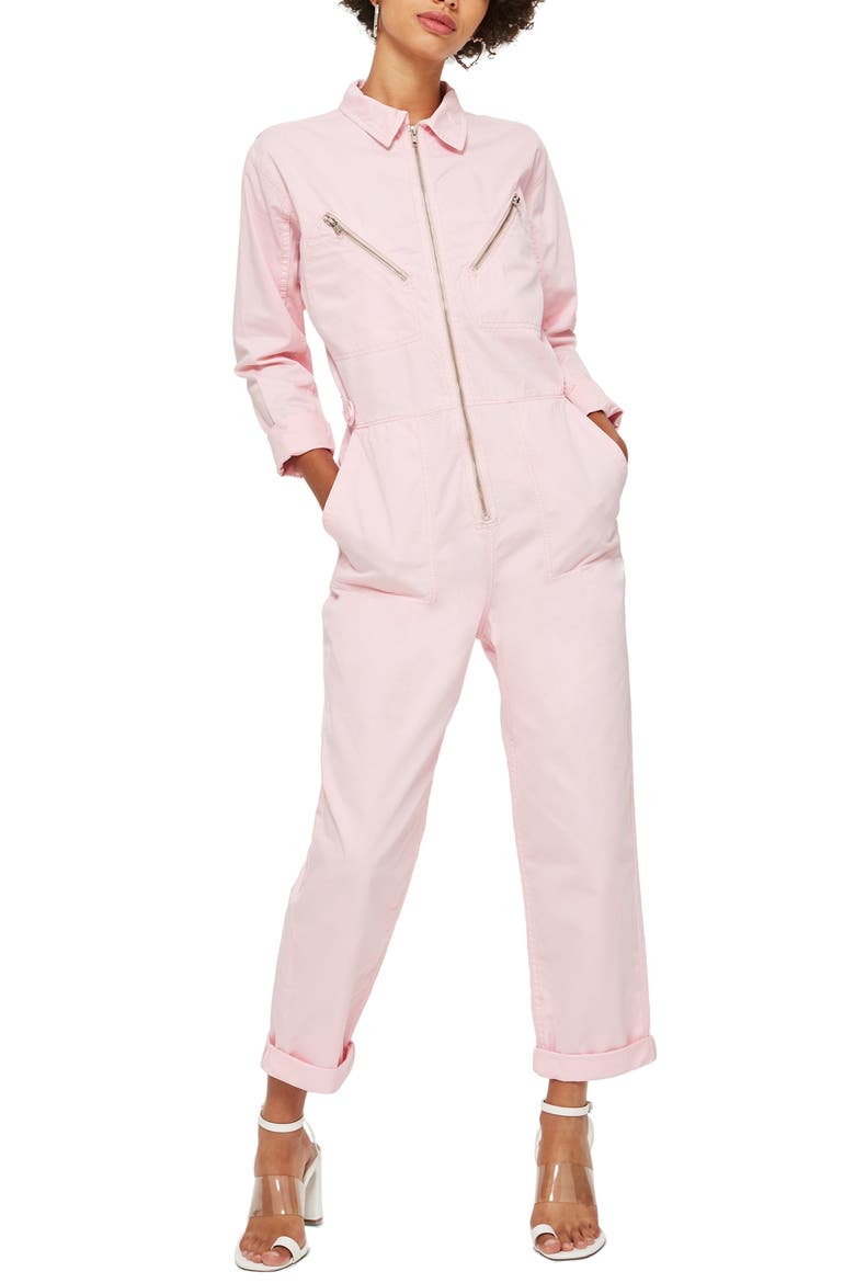 Mekan Utility Jumpsuit, Main, color, PINK