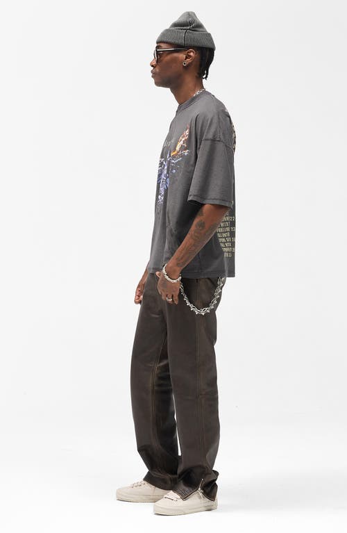 Represent Living Legacy Cotton & Hemp Reversible Graphic T-shirt In Gray