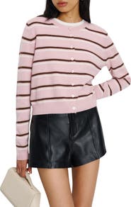 Reformation Clara Cashmere Crew Cardigan
