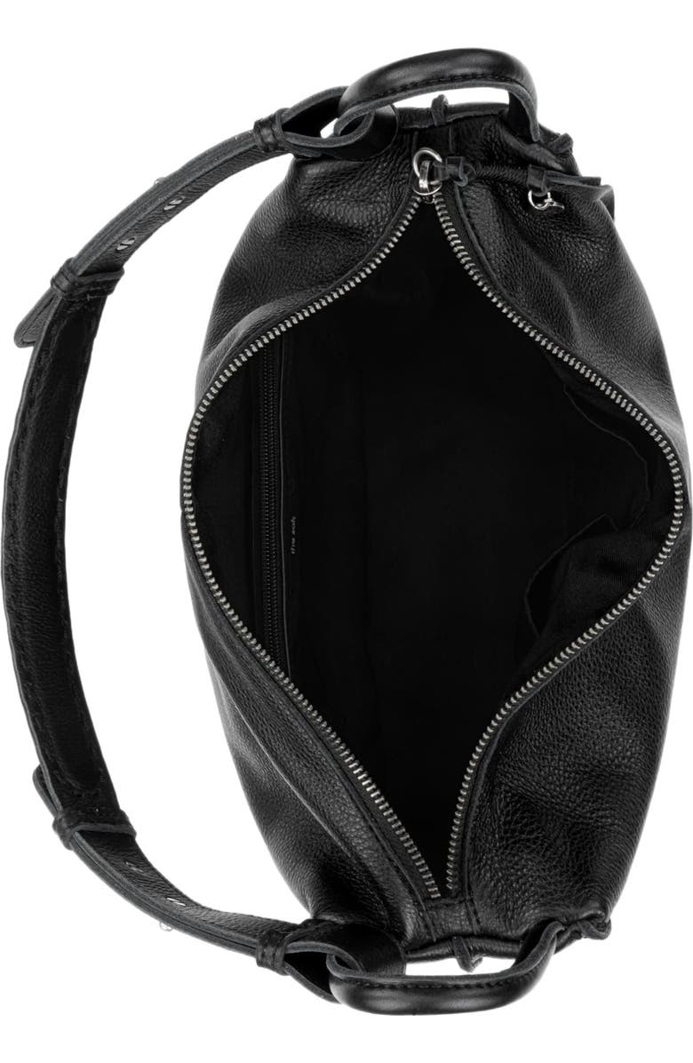 The Sak Los Feliz Hobo Leather Bag, Alternate, color, Black