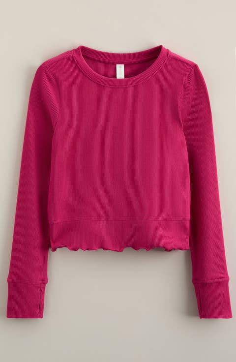 Kids' Grace Long Sleeve Rib T-Shirt