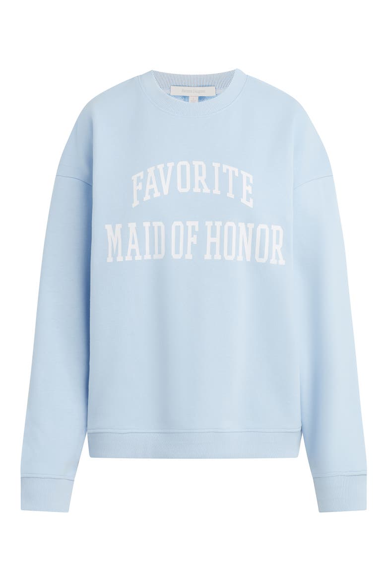 Favorite Maid of Honor Cotton Blend Sweatshirt, Alternate, color, SKY BLUE