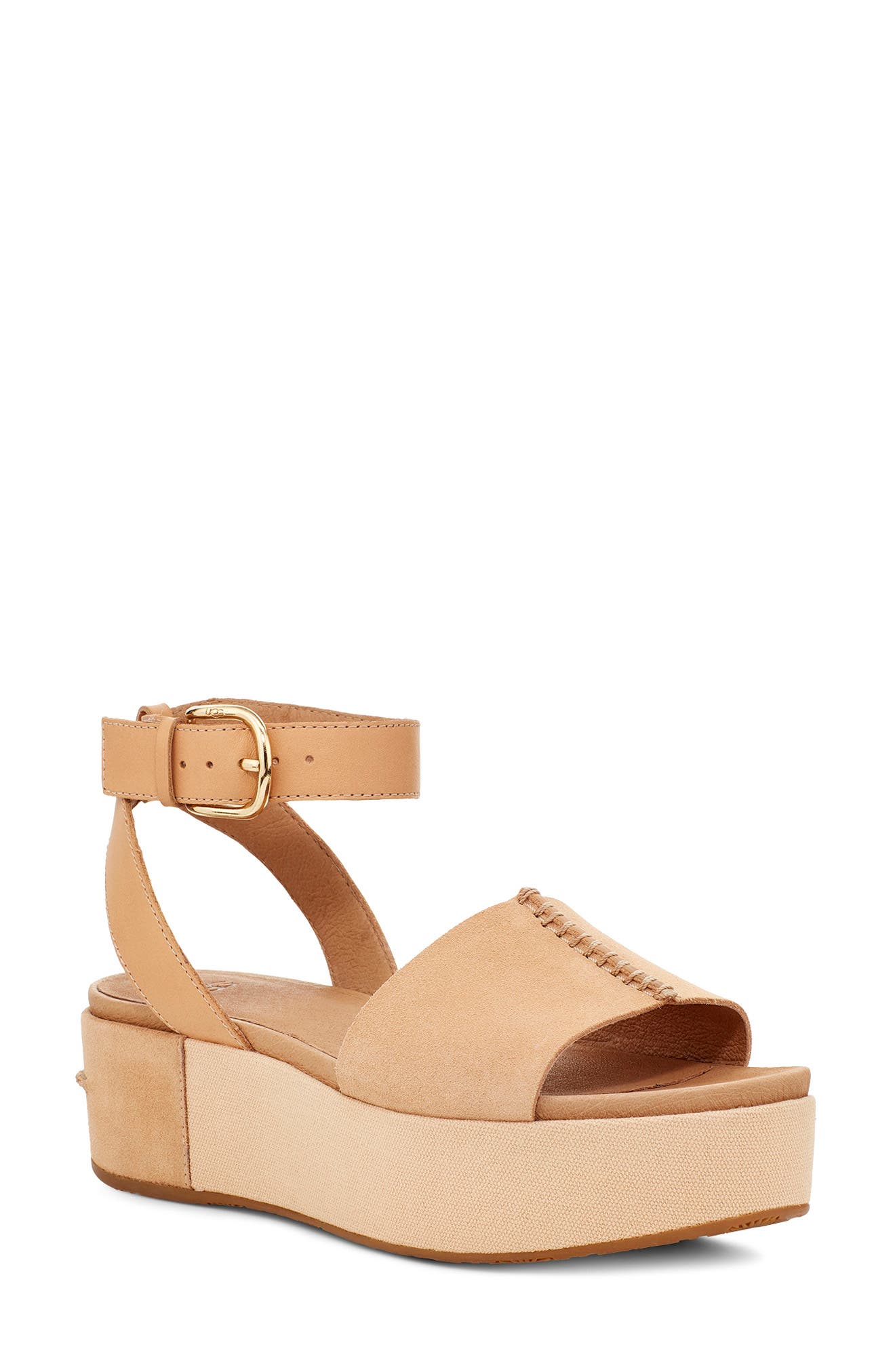 Chapala Platform Wedge Sandal, Main, color, BRONZER LEATHER
