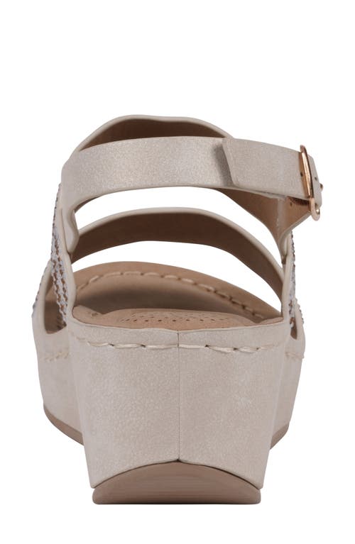 Gc Shoes Alexia Wedge Sandal In Gold