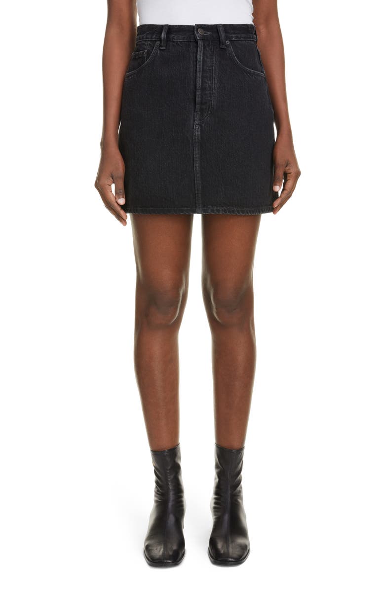 Acne Studios Denim Mini Skirt, Main, color,