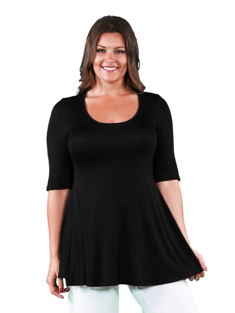 Elbow Swing Tunic Top