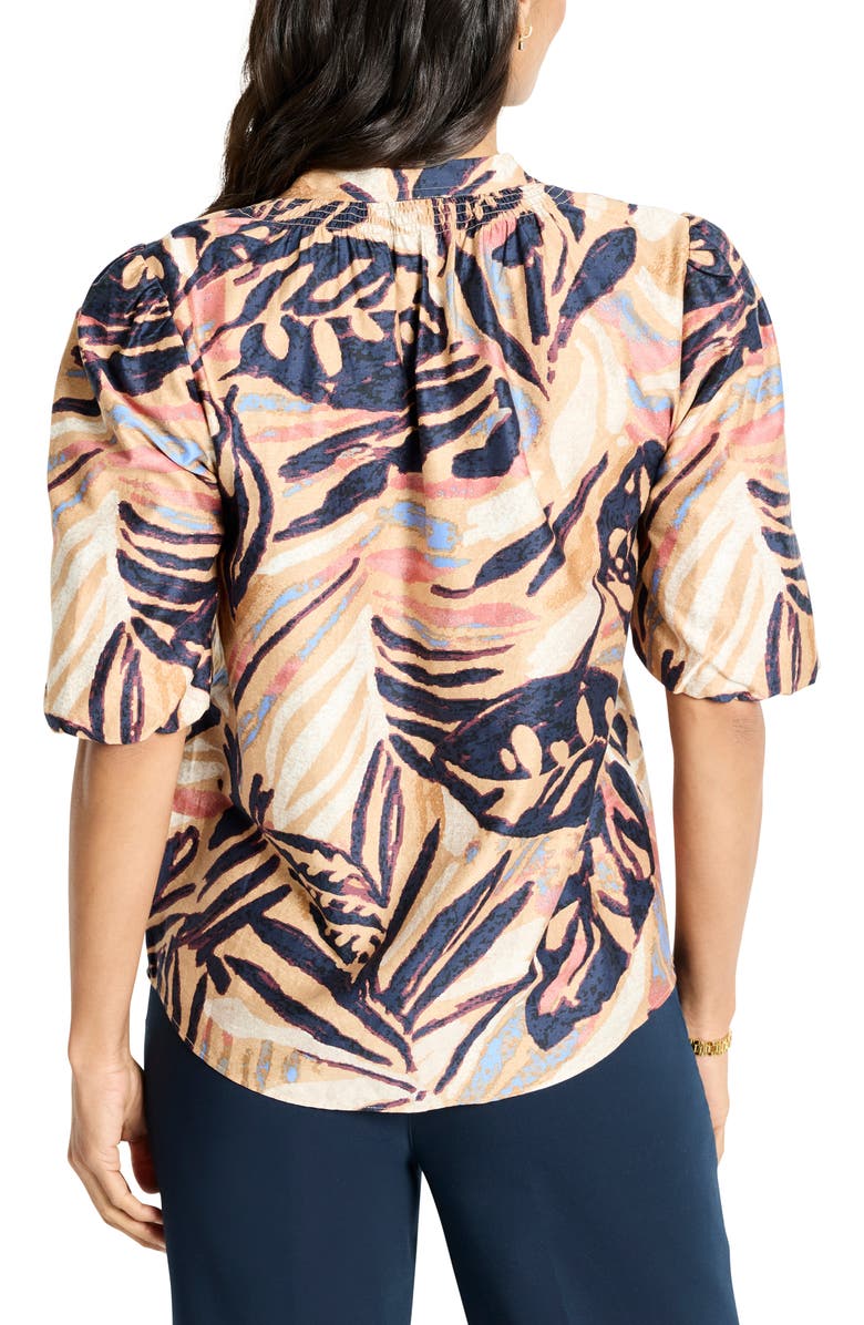 NIC+ZOE Terracotta Garden Cotton Top, Alternate, color, Neutral Multi