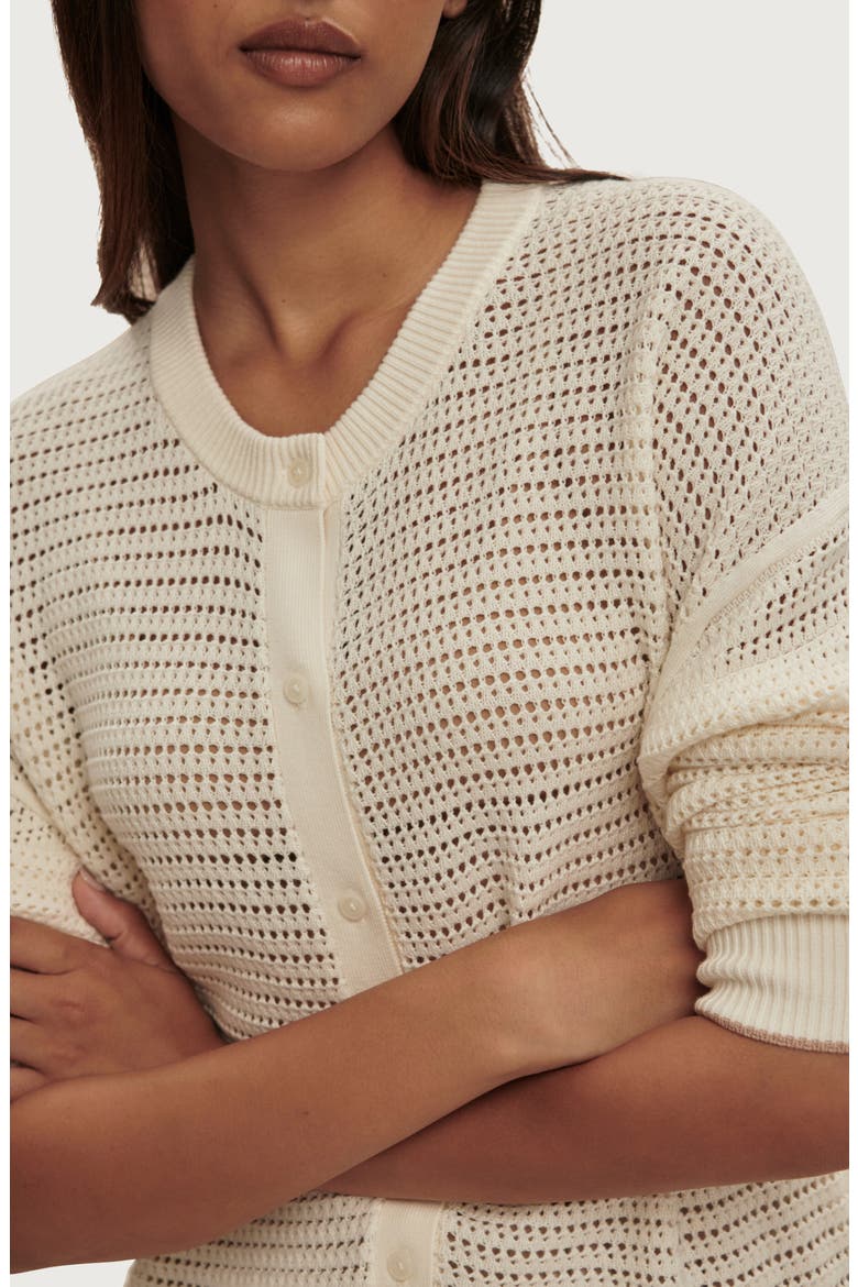 Pembroke Knit Cardigan, Alternate, color, EGRET