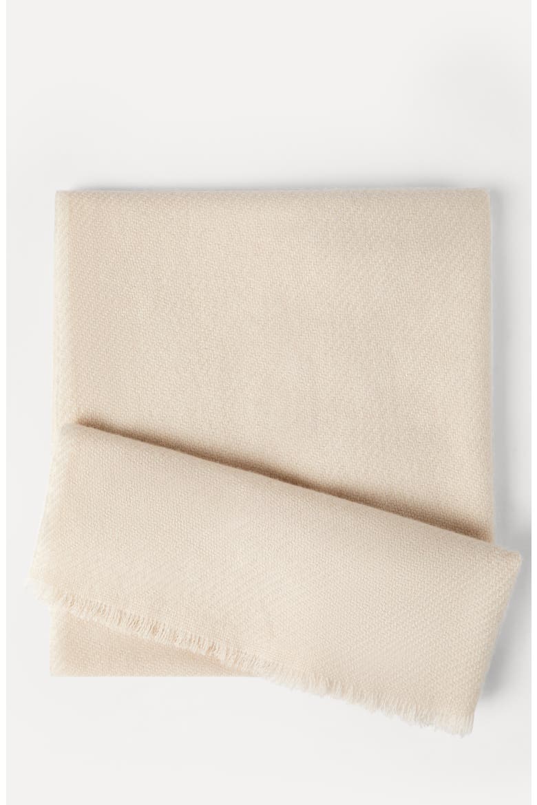 Cashmere diagonal scarf, Alternate, color, Sand