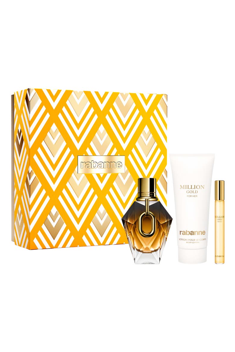Million Gold For Her Parfum Gift Set $222 Value, Main, color, NO COLOR