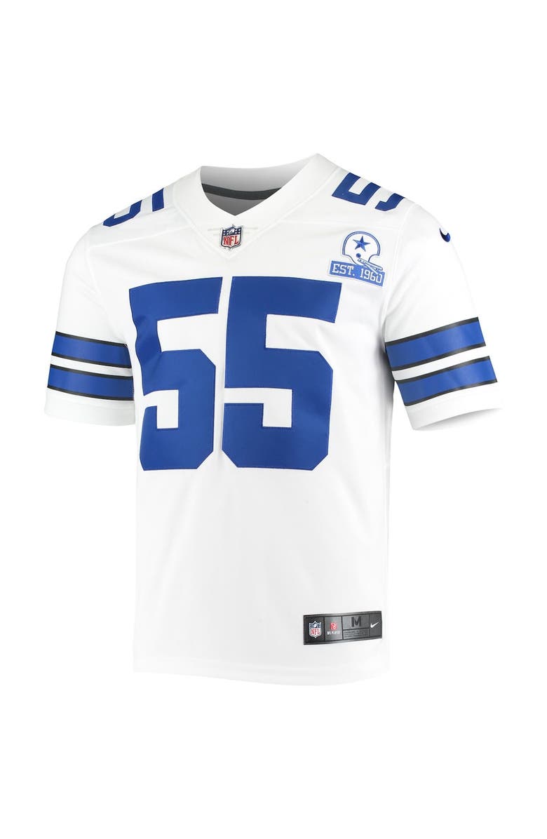 Nike Men's Nike Leighton Vander Esch White Dallas Cowboys 60th Anniversary Limited Jersey, Alternate, color, 