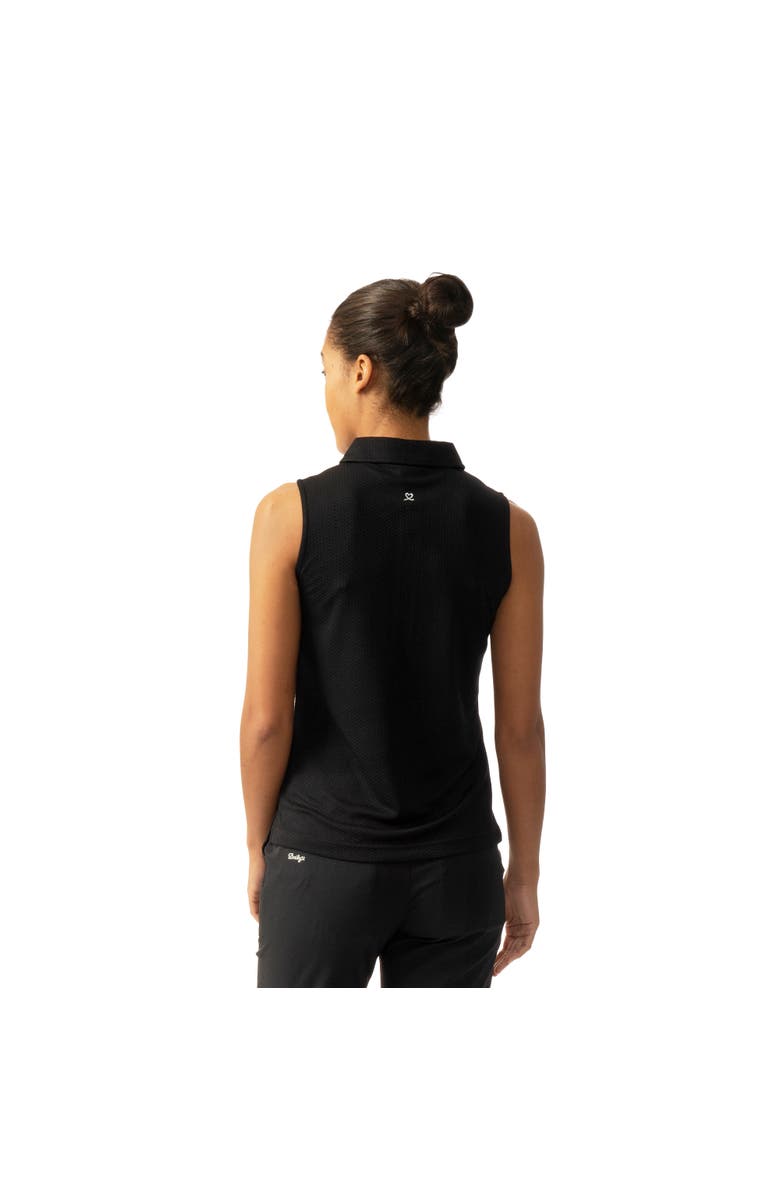 Daily Sports Peoria Womens Sleeveless Golf Polo, Alternate, color, Black