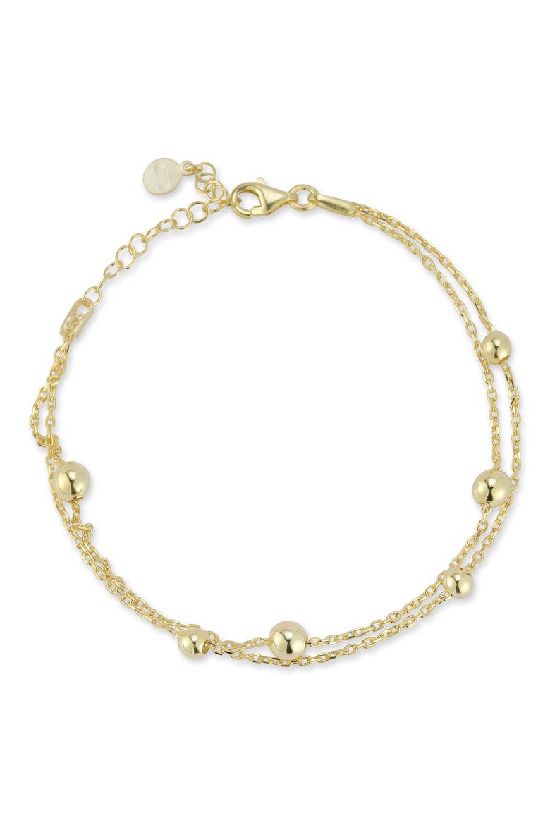 Layered Ball Chain Bracelet, Main, color, GOLD