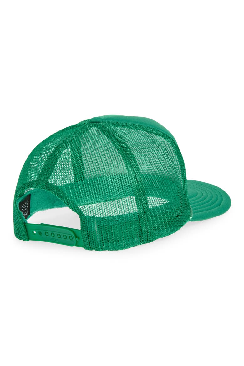 Good Vibes II Trucker Hat, Alternate, color, KELLY GREEN
