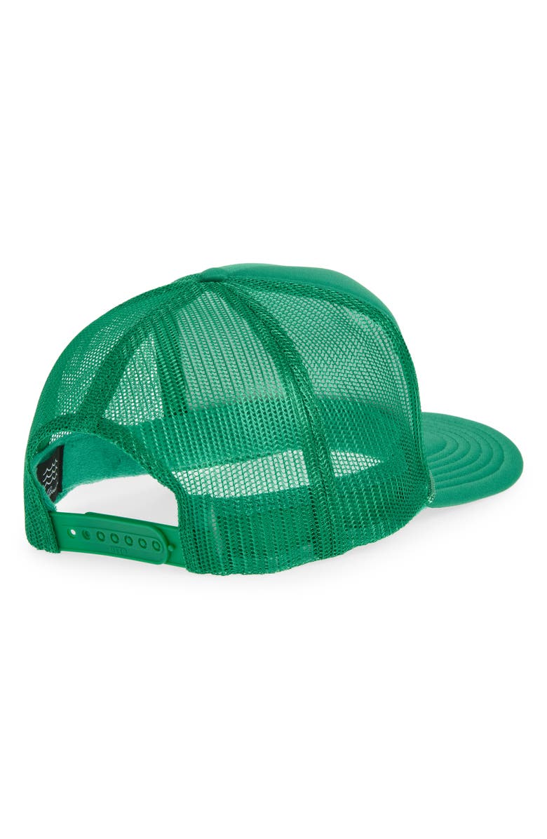 Local Beach Good Vibes II Trucker Hat, Alternate, color, Kelly Green
