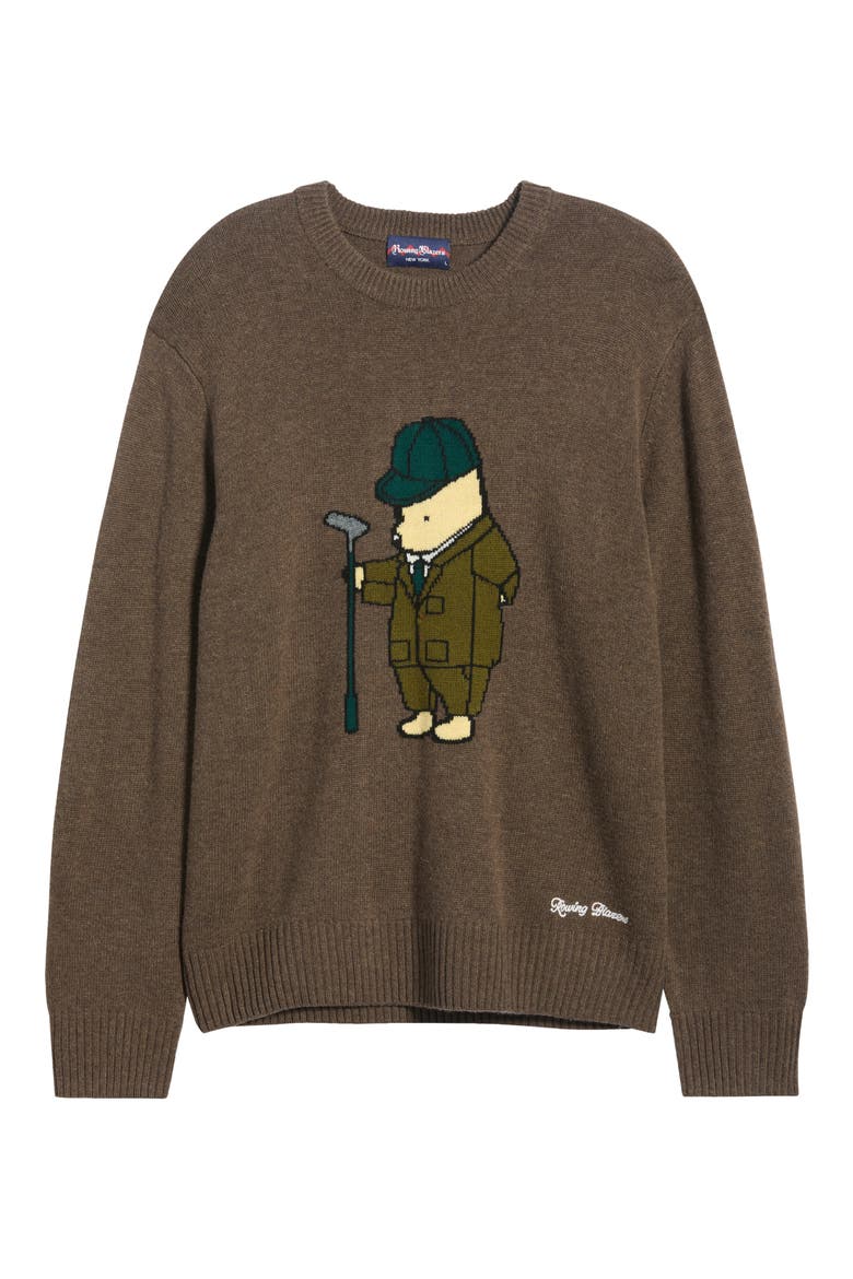 Pooh Wool & Cashmere Sweater, Main, color, DARK BROWN