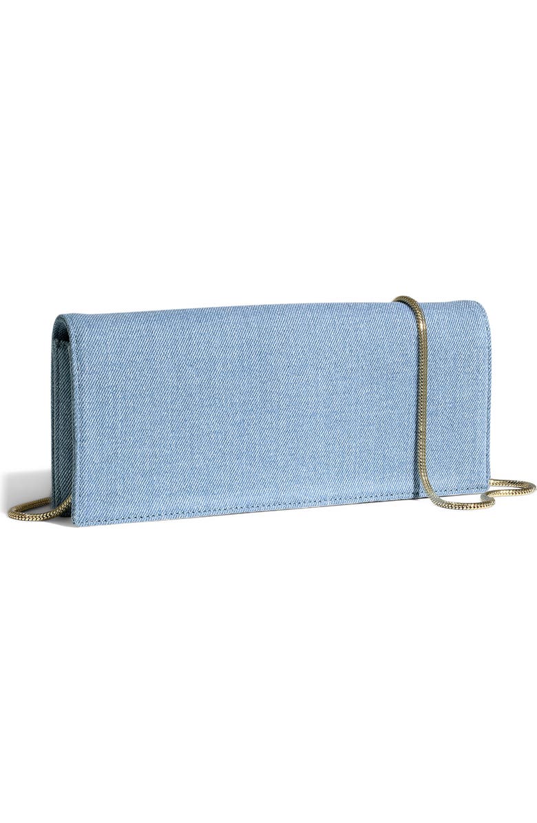 Alexis Bittar TWST GD HNDL CLTCH, Alternate, color, Chambray