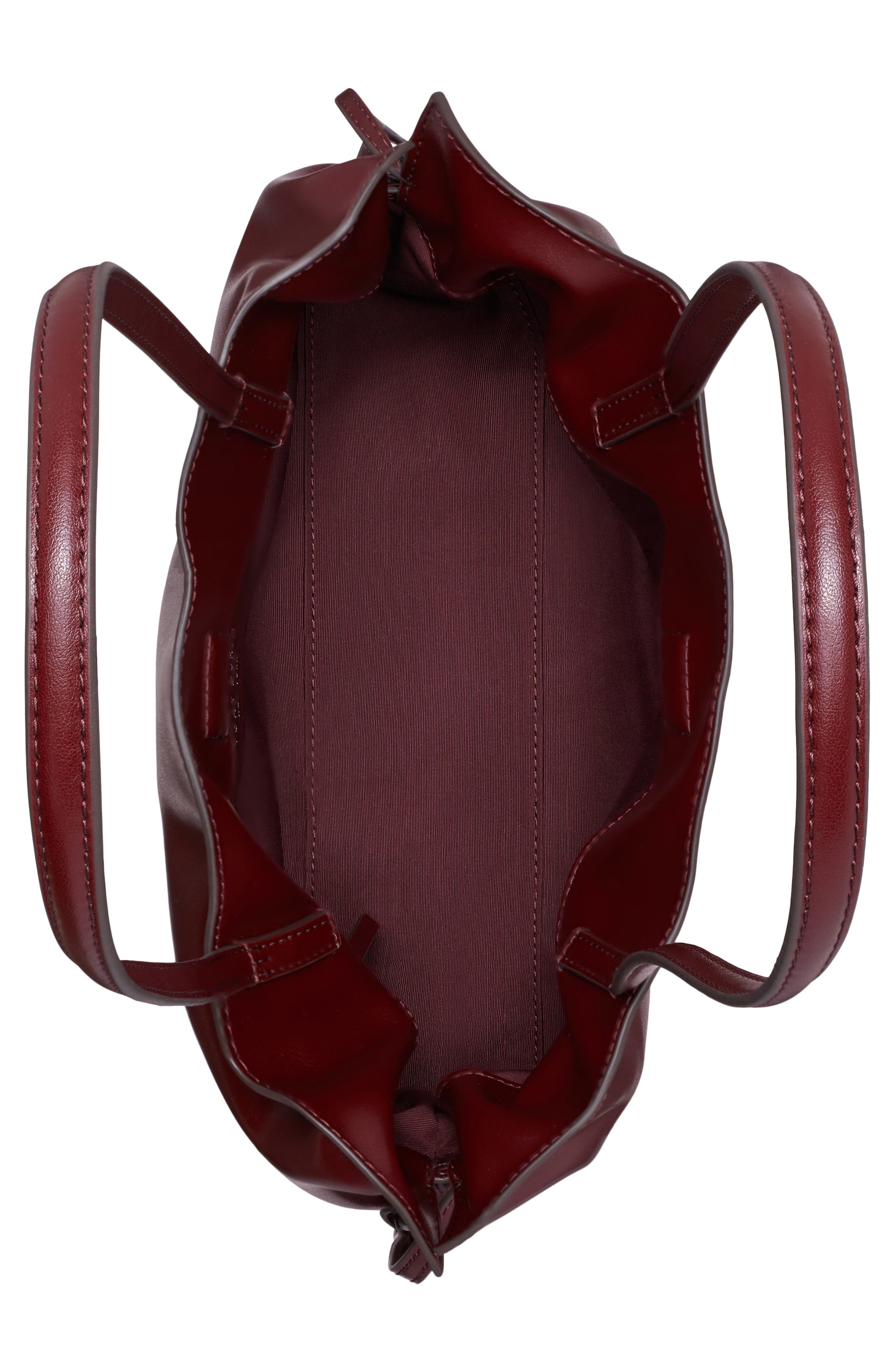 Small Ella Natuura™ Drawstring Tote, Alternate, color, MERLOT