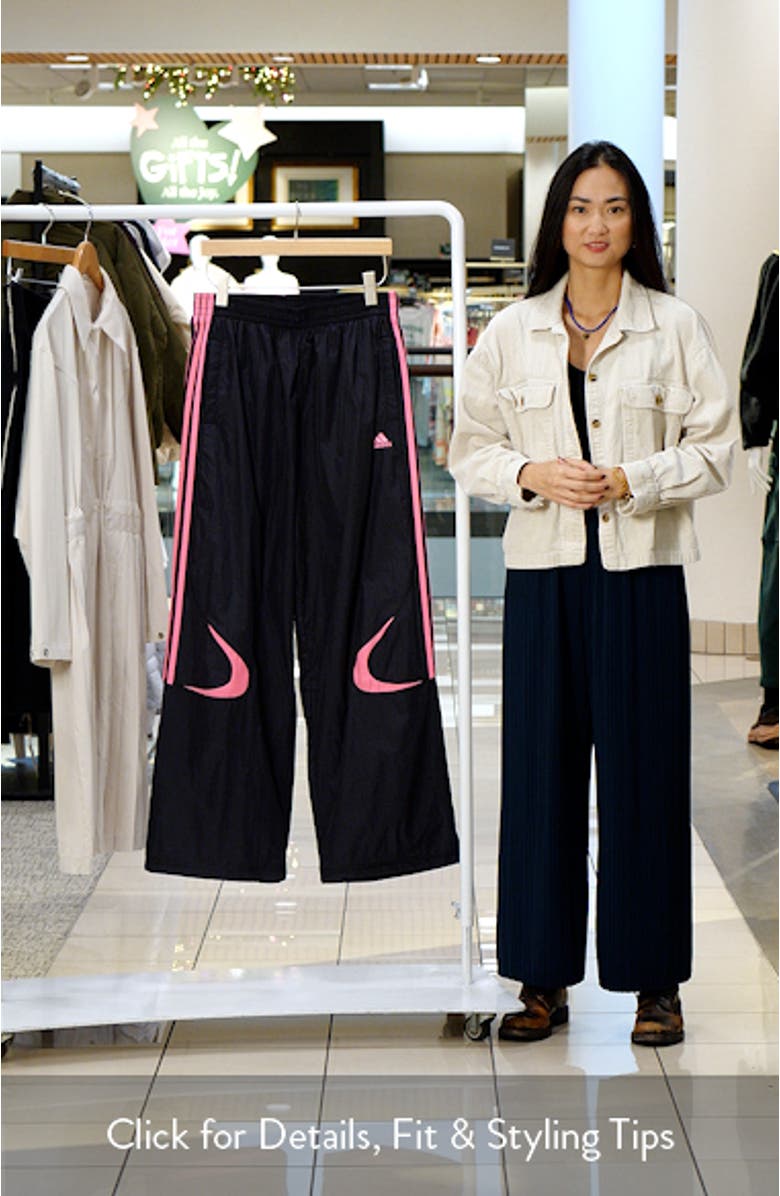 Teamgeist Oversize Recycled Nylon Track Pants, sales video thumbnail