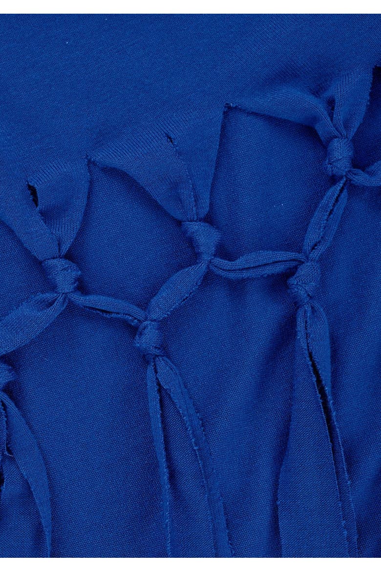 Fringe Hem Beach Dress, Alternate, color, Royal Blue