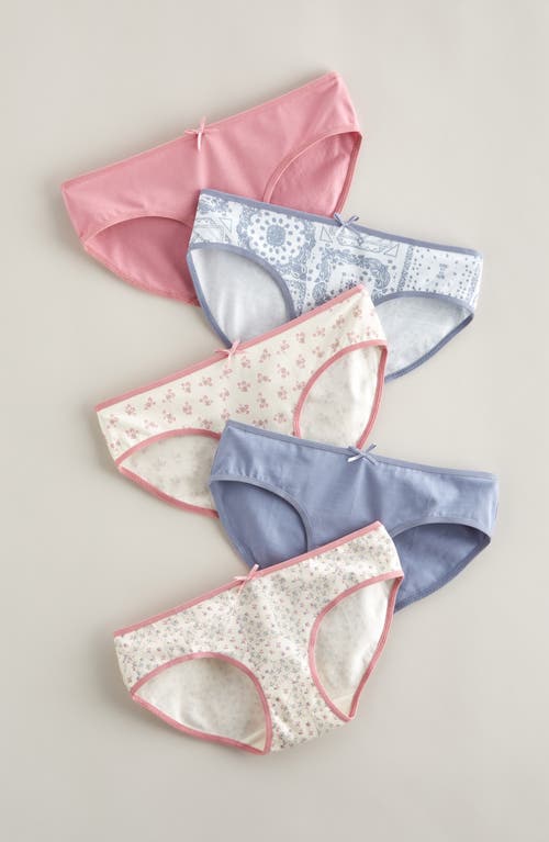 Nordstrom Kids' Assorted 5-pack Hipster Briefs In Multi