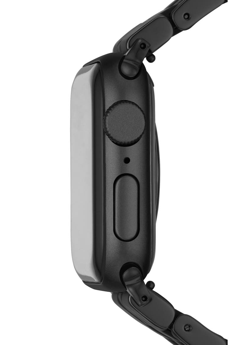 Silicone 20mm Apple Watch® Bracelet Watchband, Alternate, color, BLACK/BLACK