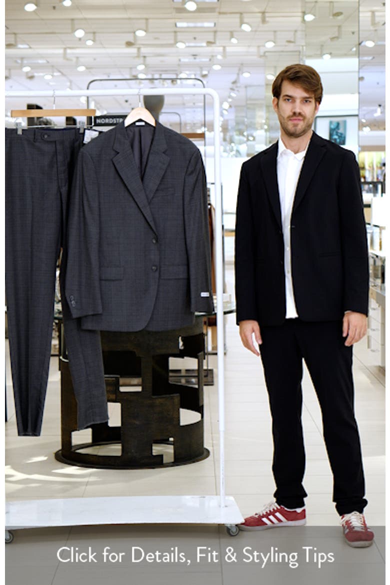 Flynn Classic Fit Plaid Wool Suit video