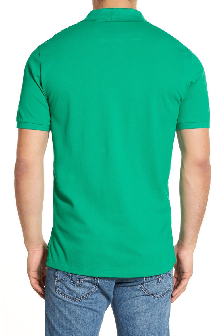 Skipjack Micro Piqué Stretch Cotton Polo, Alternate, color, AUGUSTA GREEN