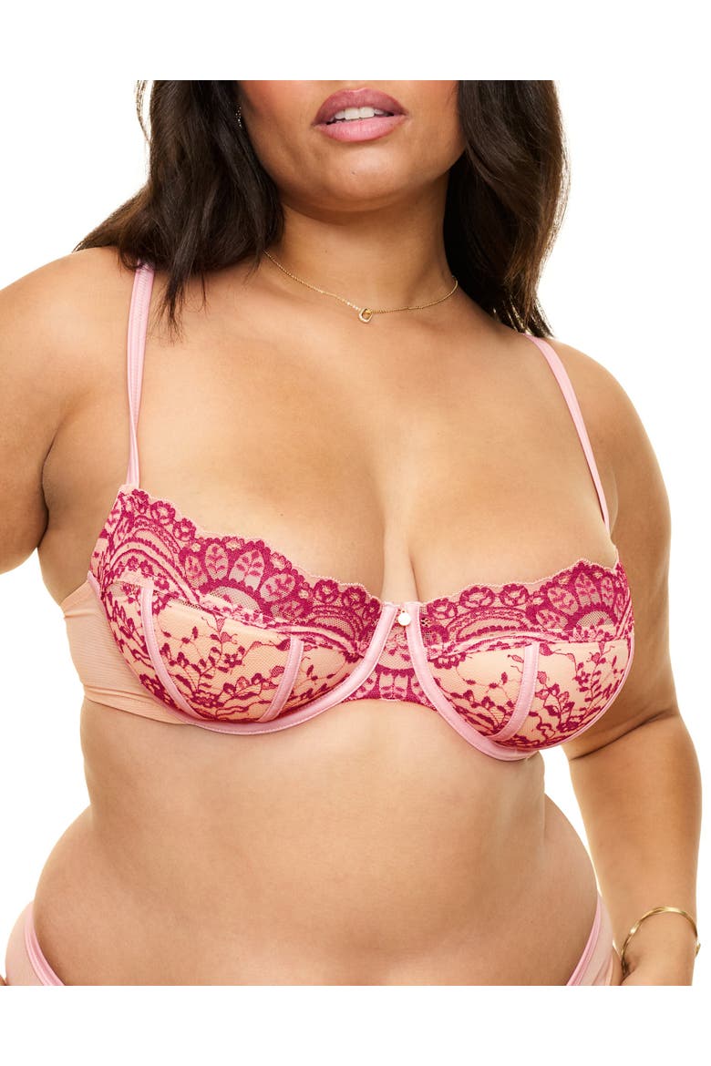 Paloma Contour Balconette Bra, Main, color, Medium pink