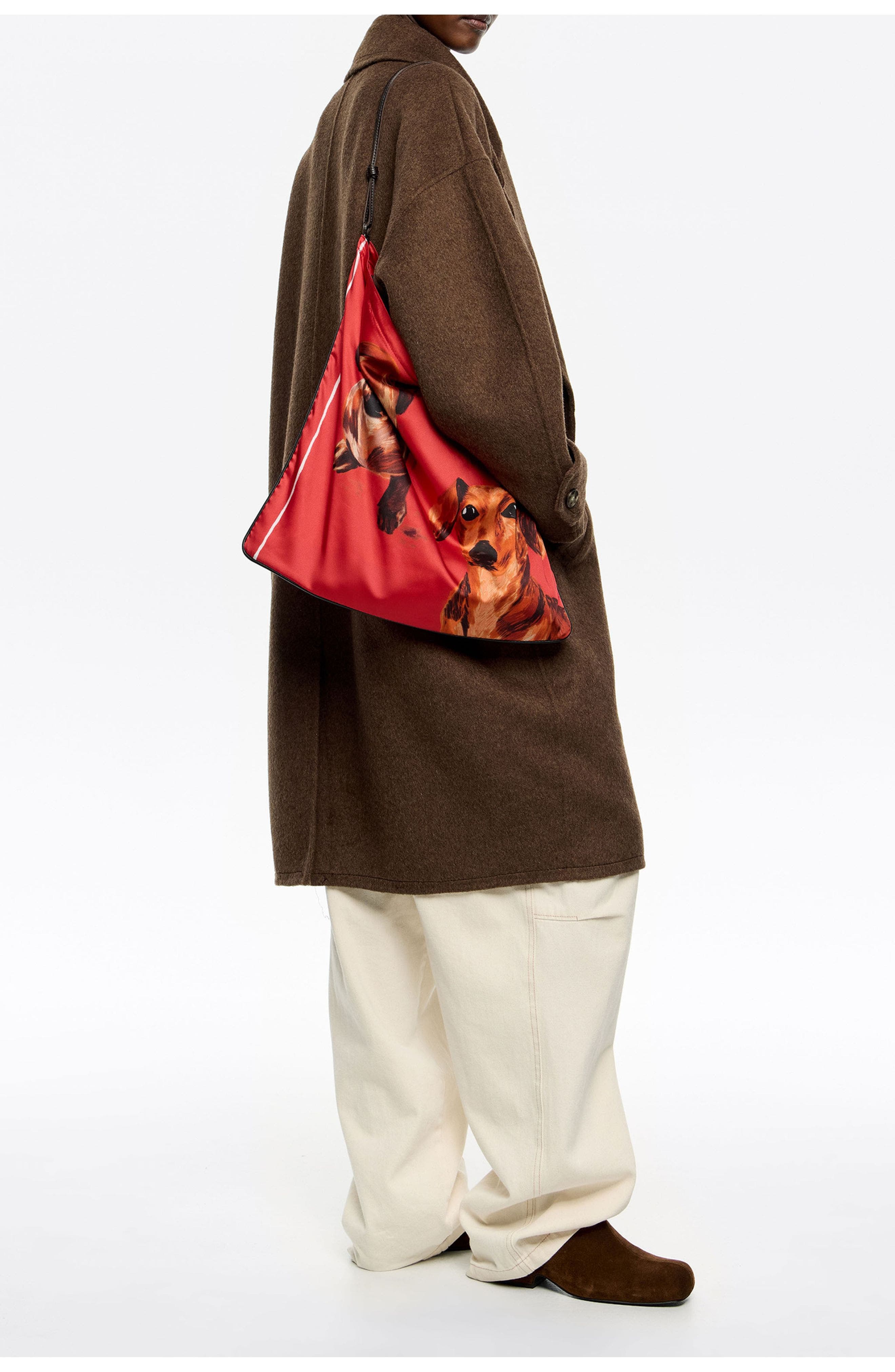 Bimba y Lola Medium Dogs Scarf Bag, Alternate, color, Red