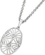 Lucy Quartermaine Art Deco Oval Pendant
