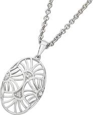 Lucy Quartermaine Art Deco Oval Pendant