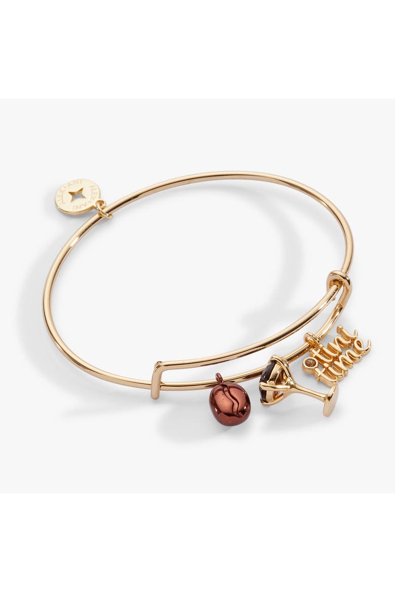 Espresso Martini Multi Charm Bangle, Main, color, Gold