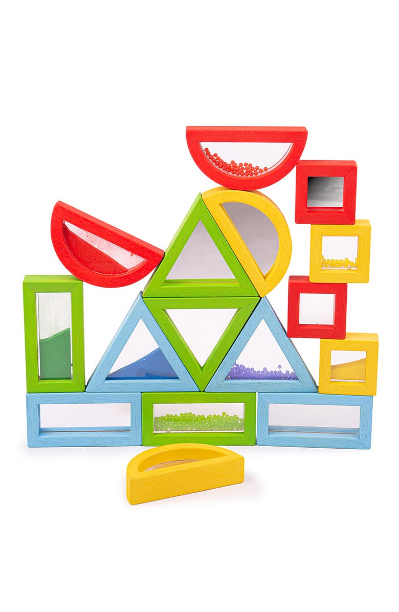 Bigjigs Toys Rainbow Sensory Shapes, Alternate, color, 