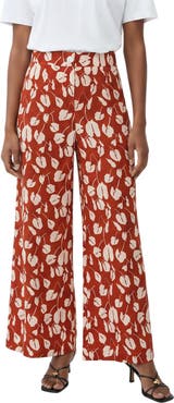 The Lulo Project Michelle Print Wide Leg Pants