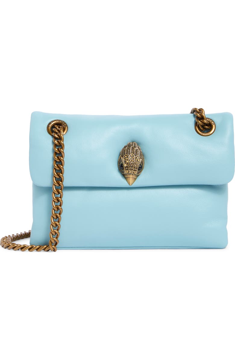 Kurt Geiger London Mini Kew Leather Shoulder Bag, Main, color, Mid Blue