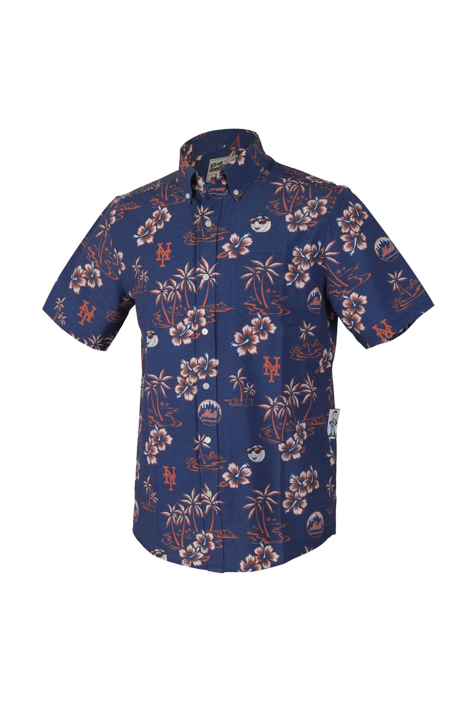 New Men's Check Design Reyn Spooner Men's Reyn Spooner Royal New York Mets Kekai Performance ...