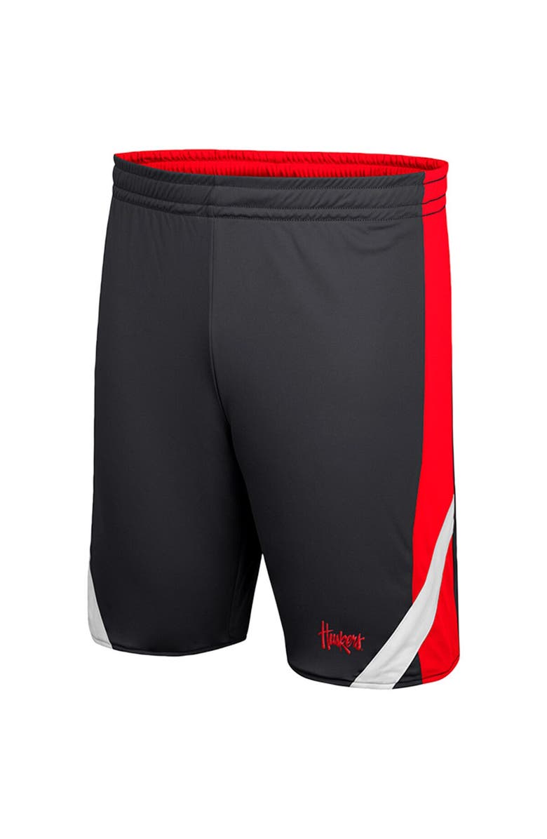 COLOSSEUM Men's Colosseum Scarlet/Black Nebraska Huskers Am I Wrong Reversible Shorts, Alternate, color,